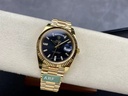 DayDate 228238, 40mm, 904L SS, Black Crystal Diamonds Bezel on President Bracelet, VR3255, [ARF]