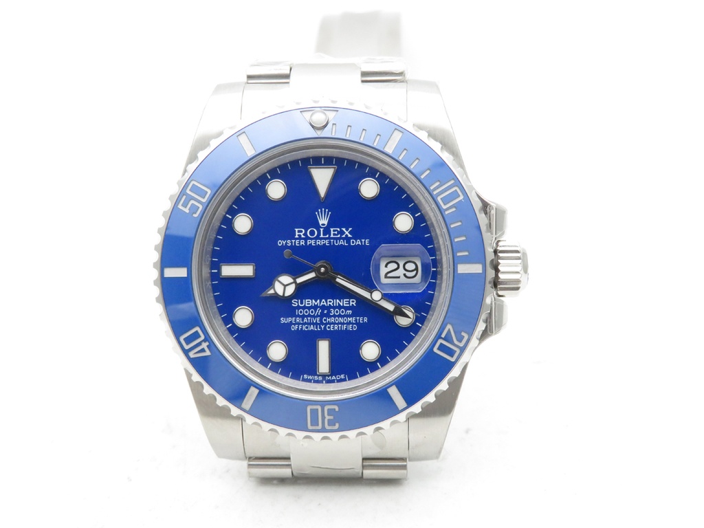 Submariner 116619, "Smurf" Blue Ceramic, 904L Stainless Steel