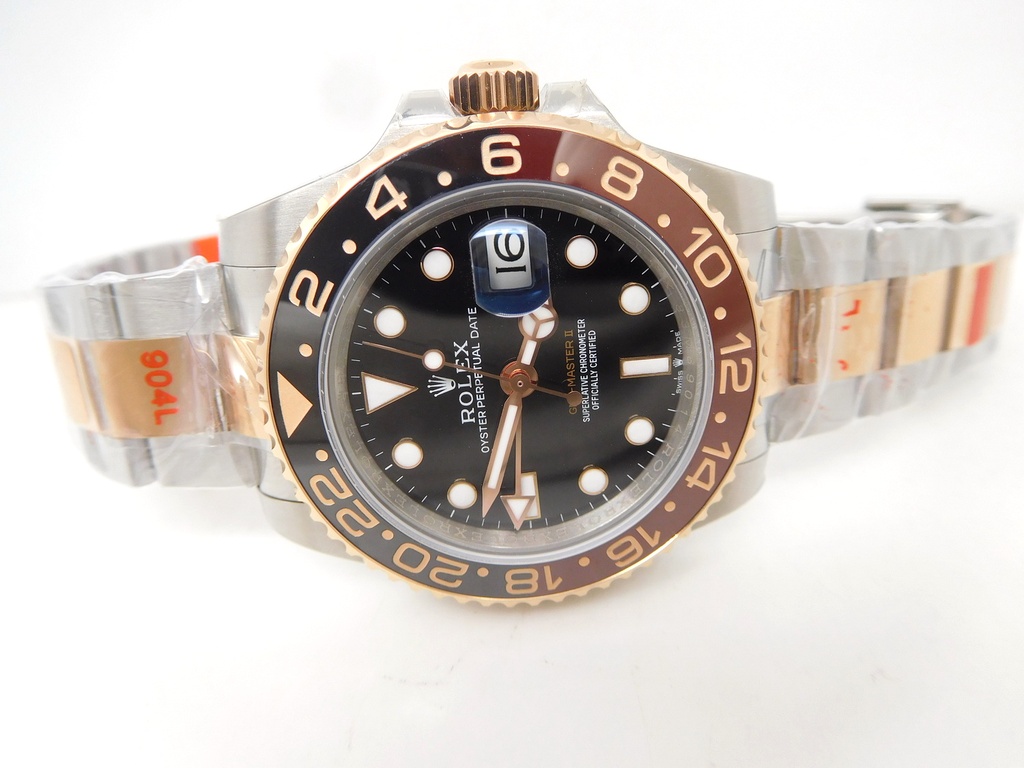 GMT Master II, 126711, CHNR Black/Brown, Clean Factory, SS/RG Bracelet DD3285