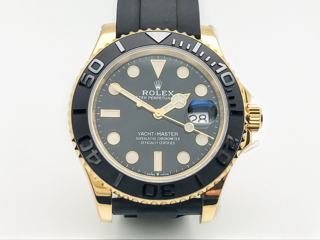 Yacht Master 226658, 42mm, Ceramic Bezel Black Dial on Oysterflex Strap