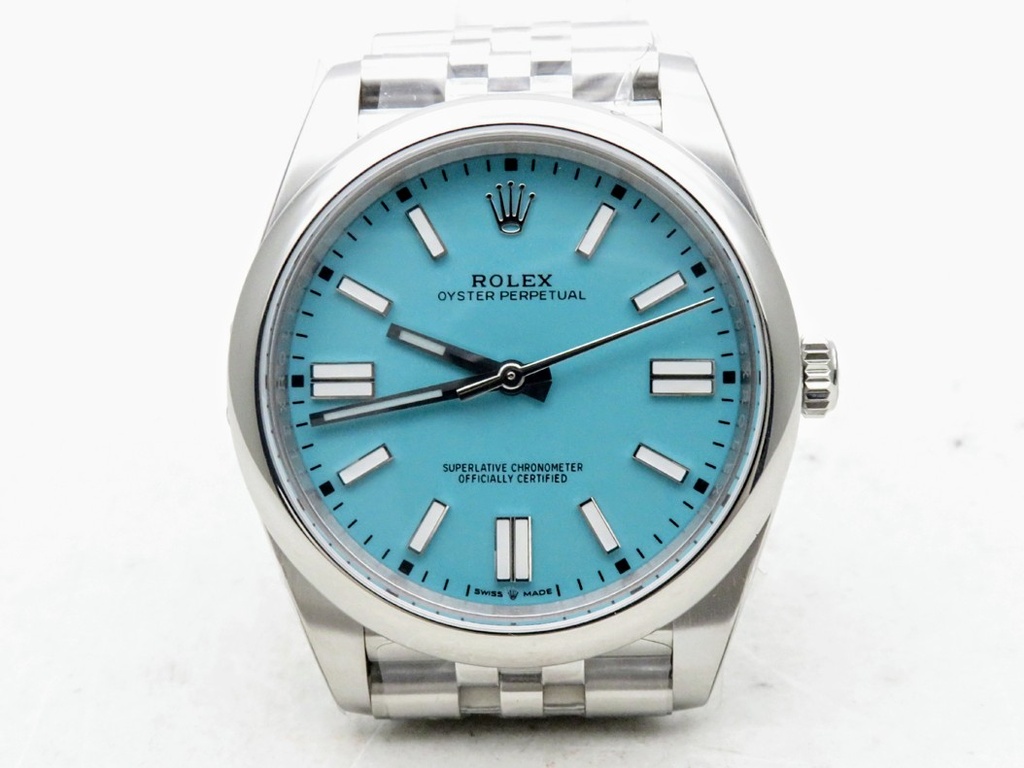 Oyster Perpetual 124300, 41mm, Tiffany Blue Dial