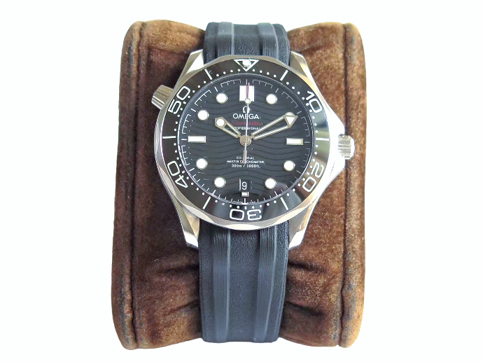 Seamaster Diver 300M ZF 1:1 Best Edition Black Ceramic Black Dial on Black Rubber Strap A8800