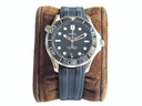 Seamaster Diver 300M ZF 1:1 Best Edition Black Ceramic Black Dial on Black Rubber Strap A8800