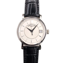 Calatrava 5153 SS ZF 1:1 Best Edition White Dial on Black Leather Strap A324CS