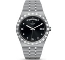 Tudor Royal, V7F, Black Dial  With Diamonds on SS Bracelet, A2834