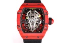 RM27-03 NTPT Real Tourbillon BBR Skeleton Dial on Black Nylon Strap