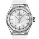 Classic Fusion Orlinski SS APSF White Faceted Dial on White Rubber Strap A2892