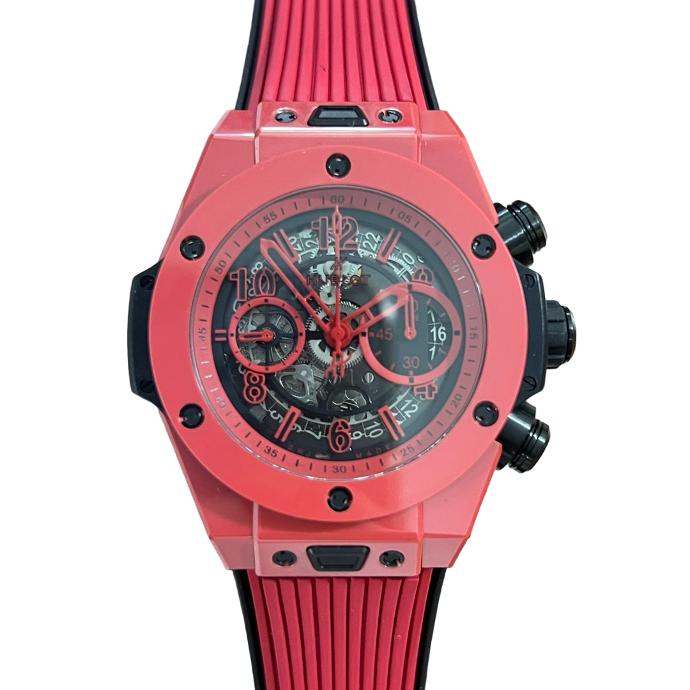 Big Bang Unico Red Magic Ceramic ZF Skeleton Dial on Red Rubber Strap A1280