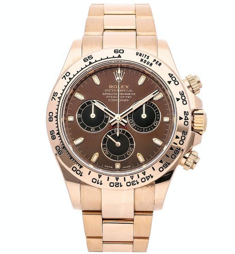 Daytona 116505, Clean Factory, Brown Stick Dial on RG Bracelet, A4130