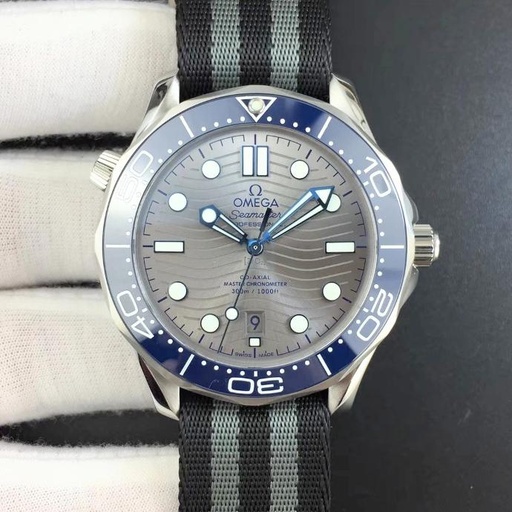 Seamaster Diver 300M VSF Best Edition Bllue Ceramic Gray Dial on Nylon Strap A8800