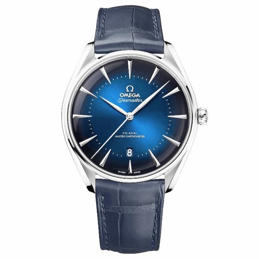 Seamaster Edizione Venezia Special SS 1:1 Best Edition Blue Dial on Black Leather Strap A8800