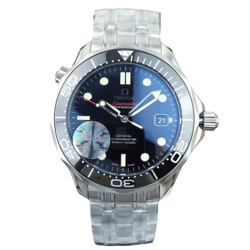 Seamaster 300M Chronometer SS MKF 1:1 Best Edition Ceramic Bezel Black Dial on SS Bracelet A2824