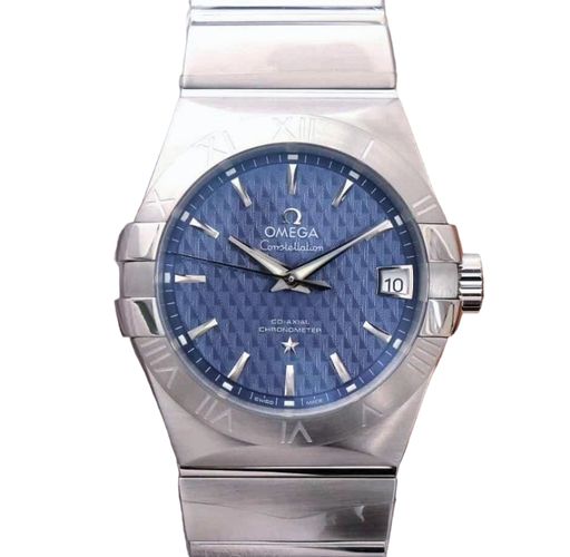 Constellation 38mm SS VSF 1:1 Best Edition Blue Textured Dial on SS Bracelet A8500 Super Clone