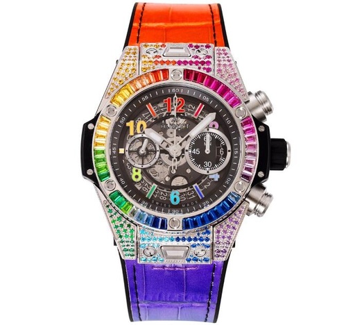 Big Bang Unico Rainbow King 45mm ZF on Rainbow Gummy Strap A1280