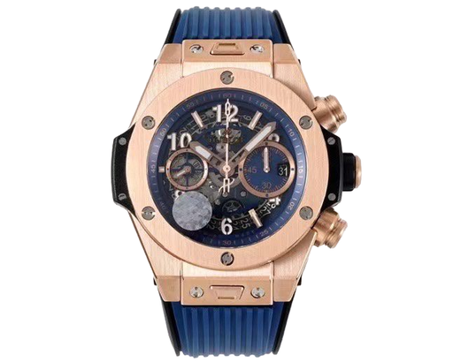 Hublot Big Bang Unico ZF Blue Skeleton Dial on Blue Rubber Strap A1280