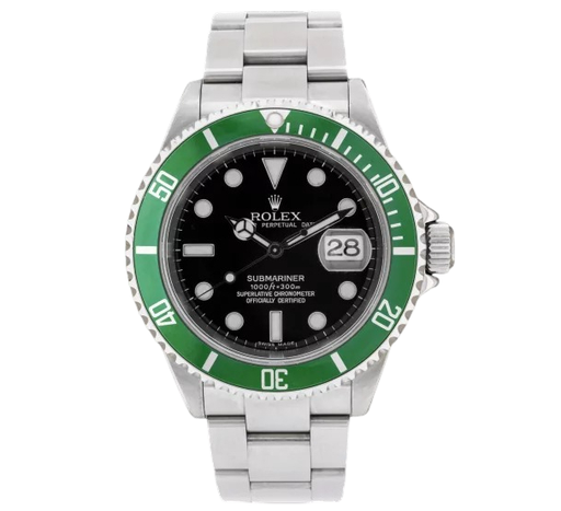 Submariner 16610v, BP Factory, Green Bezel, Black Dial, A3235