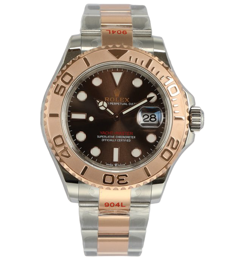 Yacht Master 126621, Brown Dial on Stainless Steel/Rose Gold Oyster Bracelet