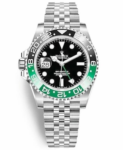 GMT Master II, 126720, Green/Black "Sprite", 904L Stainless Steel, Jubilee Bracelet