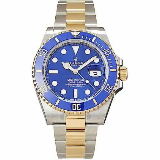 Submariner 116613 LB, Blue Ceramic, 904L Stainless Steel, Yellow Gold, Blue Dial